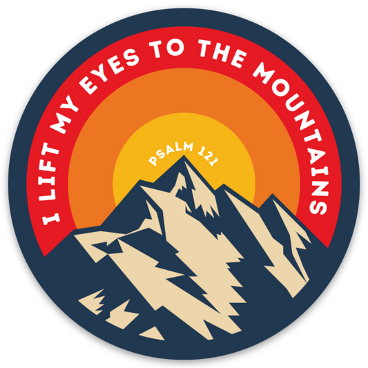 I Lift my Eyes to the Mountains Sticker