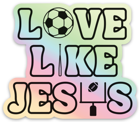 Love Like Jesus Sports Sticker