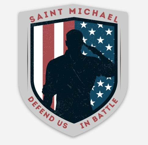 Saint Michael Defend us in Battle Sticker