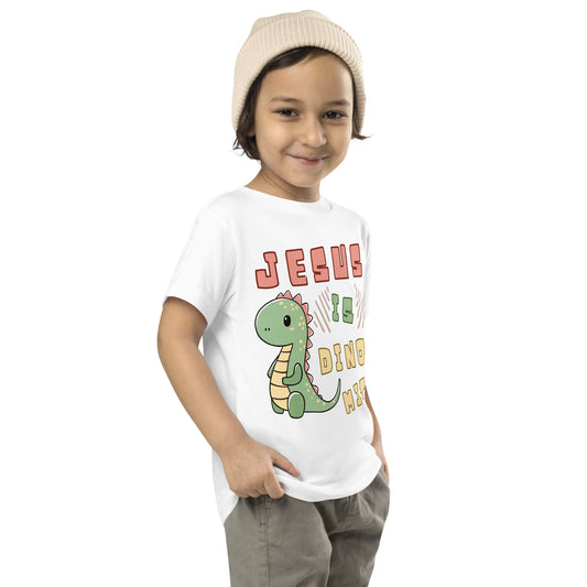 Jesus is Dino-Mite Toddler Short Sleeve Tee